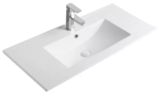 Раковина встраиваемая сверху Gid NYJ803-90 91х40 см, белая