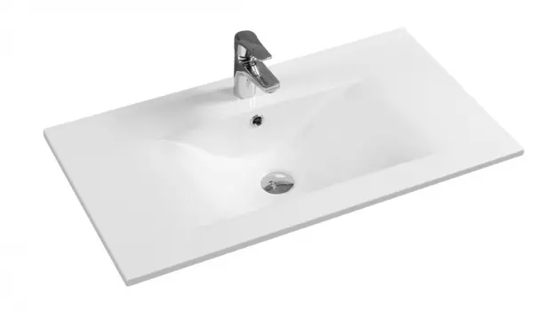 Раковина встраиваемая сверху Gid NYJ807-75 76х46,5 белая