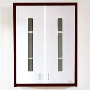 Шкаф Бриклаер Бали 60 венге, белый глянец