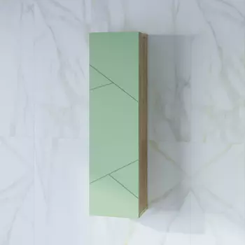 Шкаф Бриклаер Кристалл 20 дуб гранж песочный/фисташка