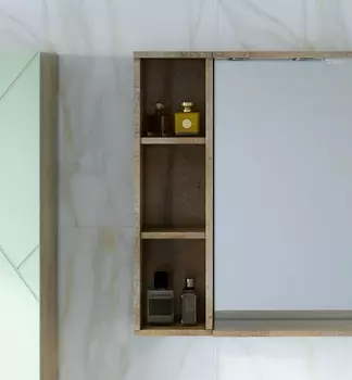 Шкаф Бриклаер Кристалл 20 открытый, дуб гранж песочный