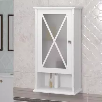 Шкаф Opadiris Палермо 46 подвесной белый матовый, левый