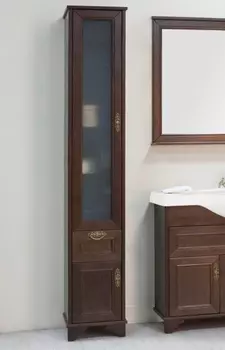 Шкаф-пенал Акватон Идель L дуб шоколадный