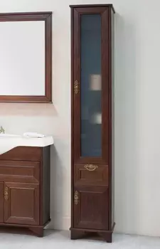 Шкаф-пенал Акватон Идель R дуб шоколадный