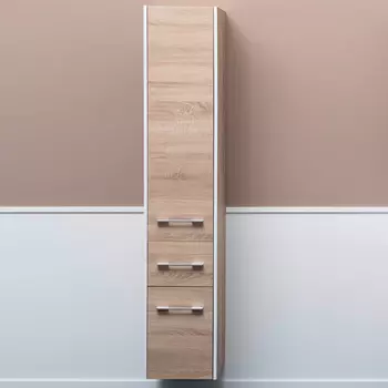 Шкаф-пенал Aquanet Августа 35 дуб сонома