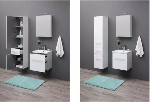 Шкаф-пенал Aquanet Порто 35 L белый