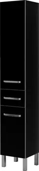 Шкаф-пенал Aquanet Сиена 35 L напольный, черный