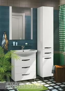 Шкаф-пенал Aquaton Ария Н белый