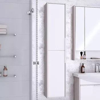 Шкаф-пенал Aquaton Рико белый, ясень фабрик