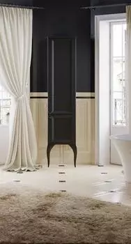 Шкаф-пенал Aqwella 5 stars LaDonna черный