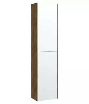 Шкаф-пенал Aqwella 5 stars Mobi 36 дуб балтийский/белый