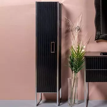 Шкаф-пенал Armadi Art Monaco L, черный, хром