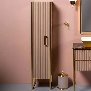 Шкаф-пенал Armadi Art Monaco L, капучино, золото