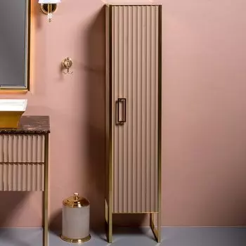 Шкаф-пенал Armadi Art Monaco R, капучино, золото