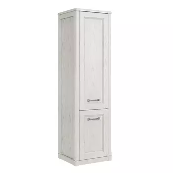 Шкаф-пенал ASB-Woodline Толедо 40 белый патина серебро