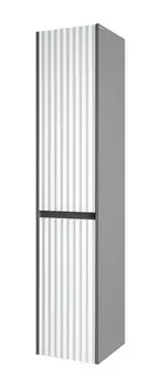 Шкаф-пенал Brevita Balaton 35 левый подвесной белый, серый