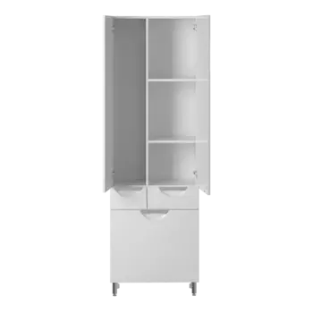 Шкаф-пенал Briz Бриз 60 см, белый глянцевый 362 04-05к60-00 02 БЕЛ