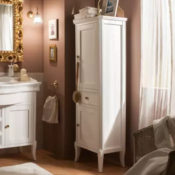 Шкаф-пенал Caprigo Valencia Bianco R