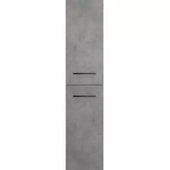 Шкаф-пенал Creto Ares 35 Beton, черные ручки