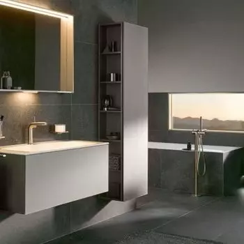 Шкаф-пенал Keuco Plan 32931 290002 инокс матовый R