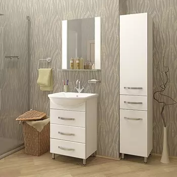 Шкаф-пенал Mixline Диамант-35 для ванной