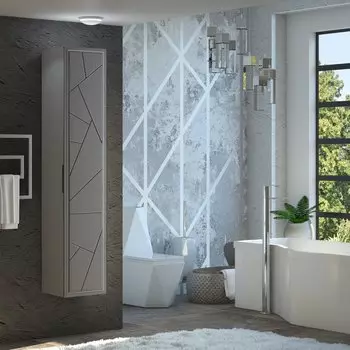 Шкаф-пенал Opadiris Луиджи 35 серый матовый