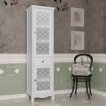 Шкаф-пенал Opadiris Омега 45 белый матовый, правый