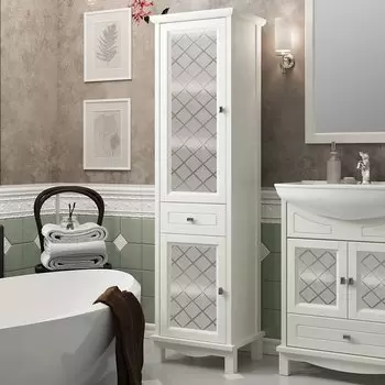 Шкаф-пенал Opadiris Омега 45 слоновая кость, левый