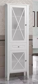 Шкаф-пенал Opadiris Палермо белый матовый, левый