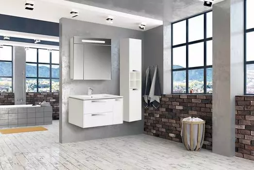 Шкаф-пенал Roca Lago 857297806 белый глянец