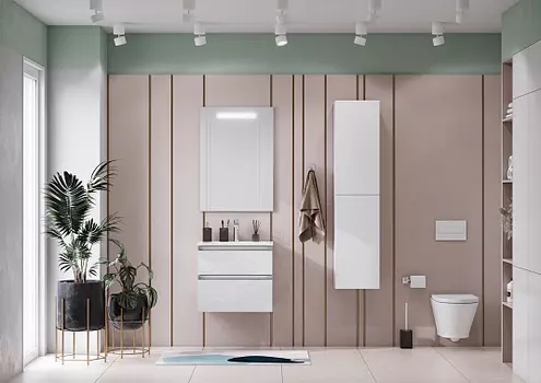 Шкаф-пенал Roca The Gap белый глянец A857427806