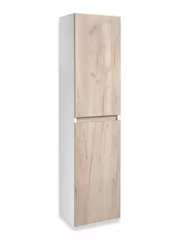 Шкаф-пенал Runo Бари 35 подвесной, крафтовый дуб/белый