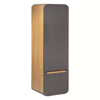 Шкаф-пенал Runo Ницца 35 дуб натуральный, графит, правый