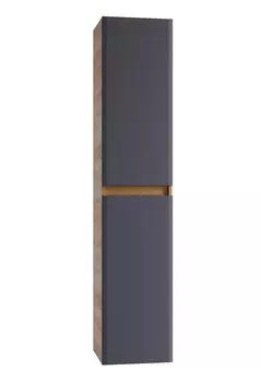 Шкаф-пенал SanStar Инфинити 33 подвесной, дуб сонома светлый/графит софт