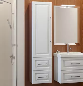 Шкаф-пенал Smile Сити L, белый