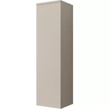 Шкаф-пенал Velvex Unique Unit 120 бежевый шелк, зеркало внутри