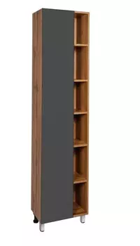 Шкаф-пенал Viant Бостон 45 напольный, дуб вотан/графит