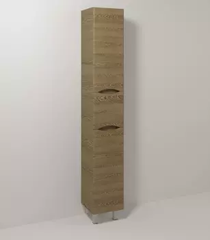 Шкаф-пенал Vod-Ok Adel 30 напольный крымский дуб левый с бельевой корзиной