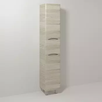 Шкаф-пенал Vod-Ok Adel 35 напольный ореховый дубослив левый с бельевой корзиной