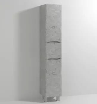 Шкаф-пенал Vod-Ok Adel 35 напольный горный камень правый с бельевой корзиной