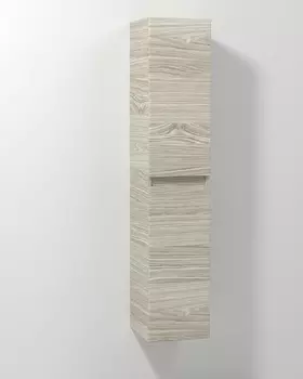 Шкаф-пенал Vod-Ok Best 30 подвесной R с бельевой корзиной ореховый дубослив