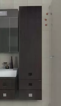 Шкаф-пенал Vod-Ok Квадро 35 R, венге