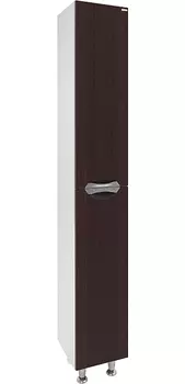 Шкаф-пенал Vod-Ok Лира 2 30 R с бельевой корзиной, венге