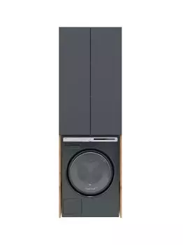 Шкаф SanStar Graffa 65 над стиральной машиной, дуб вотан/графит софт