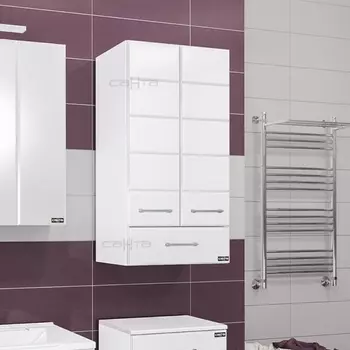 Шкаф подвесной СанТа Омега 48х90 с 1 ящиком