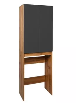 Шкаф Viant Бостон 65 над стиральной машиной, дуб вотан/графит