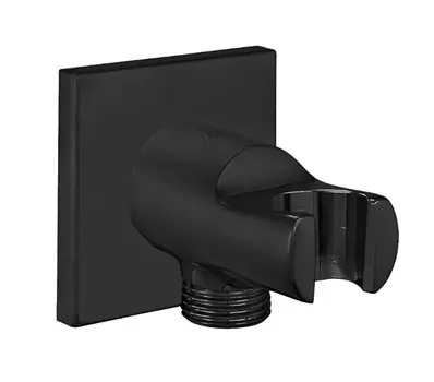 Шланговое подключение E.C.A. 102199603C1EX с держателем для душа черный