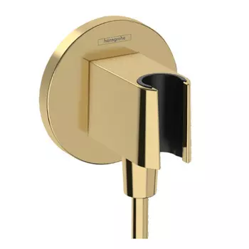 Шланговое подключение Hansgrohe Fixfit S 26888990 для душа с держателем лейки полированное золото