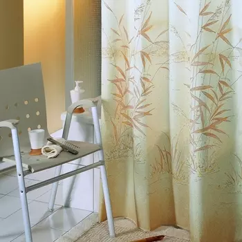 Штора для ванной Bacchetta Canneto коричневая 180х200