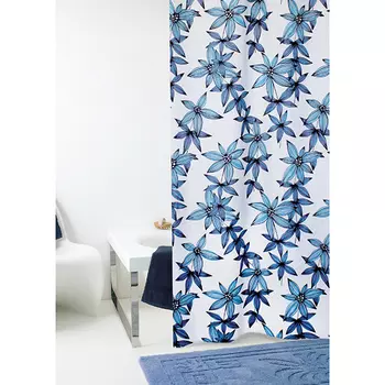 Штора для ванной Bacchetta Giardino синяя